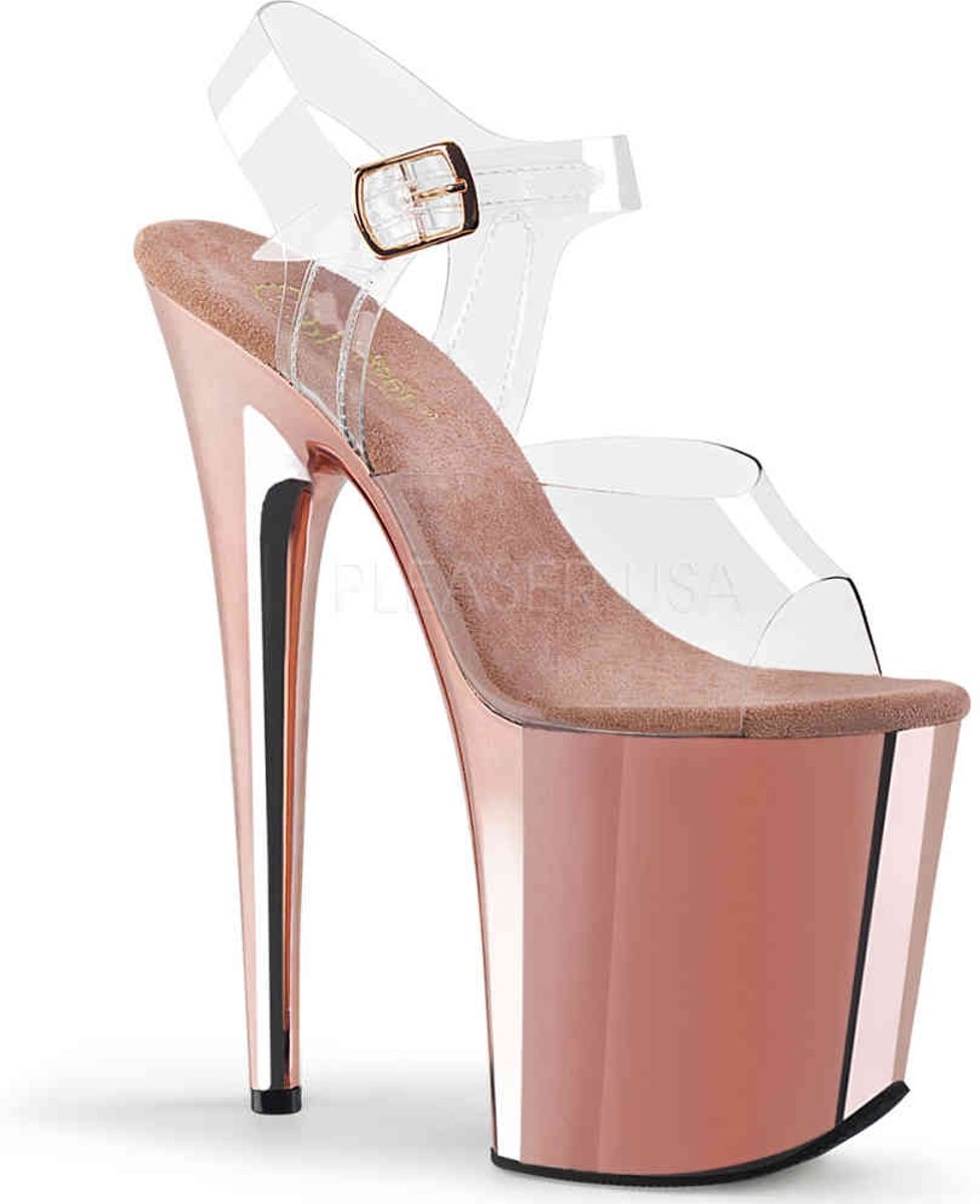 EU 35 = US 5 | FLAMINGO-808 | 8 Heel, 4 PF Ankle Strap Sandal